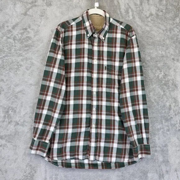 Barbour Shirts Barbour Shirt Mens Small Green Brown Plaid